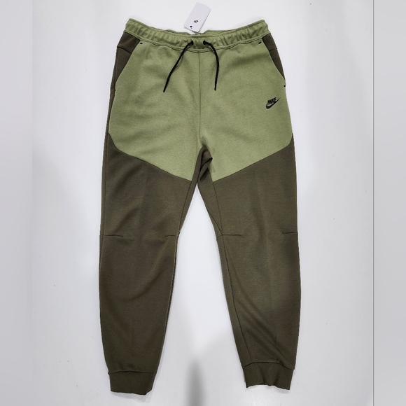 Nike Sportswear Tech Fleece Olive Green Joggers Pants CU4495-222 Size XXL TALL